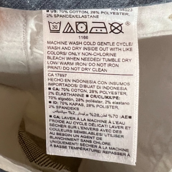 NWT: old navy Slim Ultimate Built-In Flex Textured Chino Pants (30 x 30) - Picture 14 of 14
